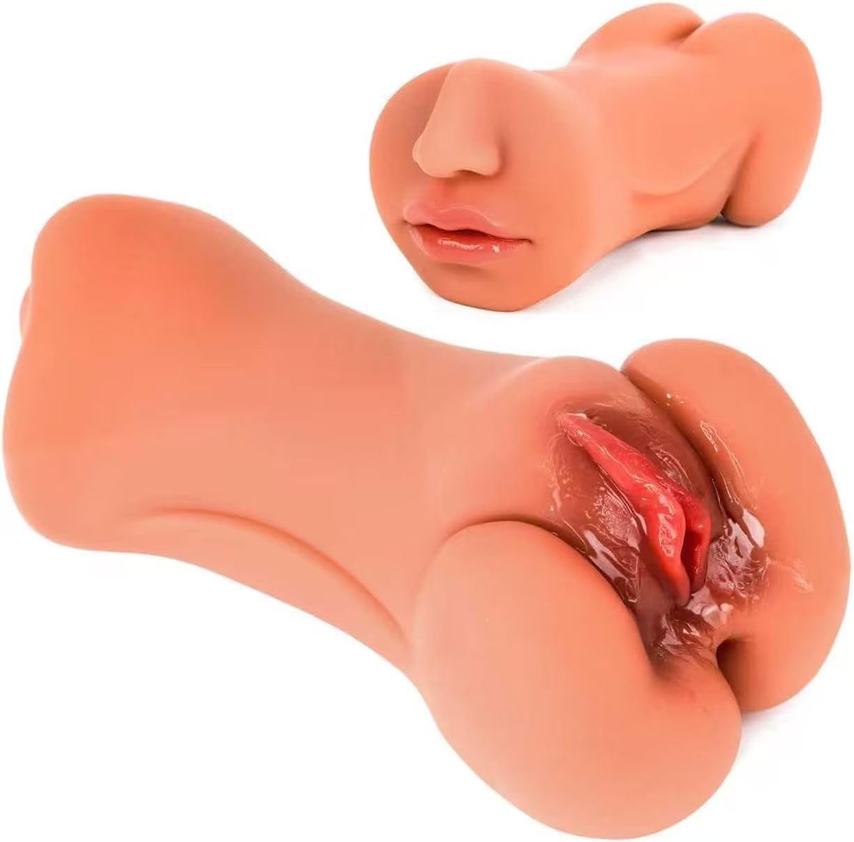 Pocket Pussycats for Men 2 in 1 Male Masterburbatar Hands Free Realistic Adult Toys Pussy Pocket Puzzy Silicone Full Body Underwear