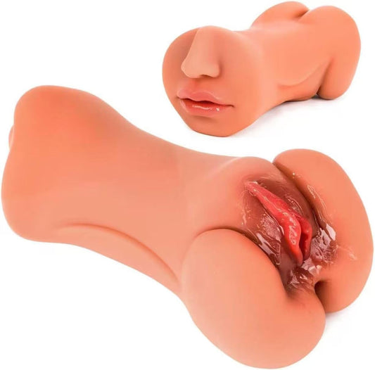 Pocket Pussycats for Men 2 in 1 Male Masterburbatar Hands Free Realistic Adult Toys Pussy Pocket Puzzy Silicone Full Body Underwear