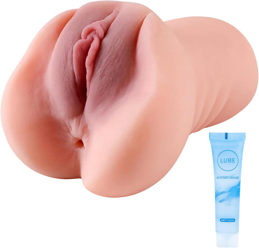 670g Realistic 2in1 Sex Doll Mens Sex Toys for Men Male Masturbation Toy Cup with 3D Vagina and Tight Anus Pocket Pussy Stroker Adult Toys Male Masturbator