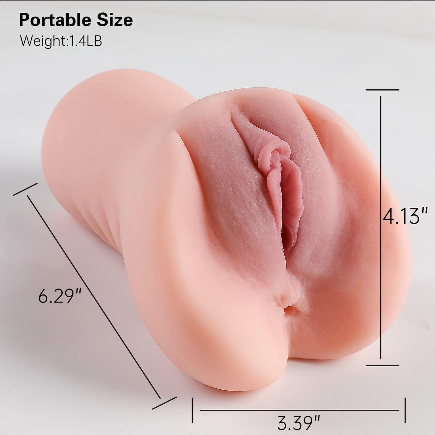 670g Realistic 2in1 Sex Doll Mens Sex Toys for Men Male Masturbation Toy Cup with 3D Vagina and Tight Anus Pocket Pussy Stroker Adult Toys Male Masturbator
