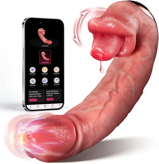 10 Tongue Licking & 10 Thrusting Vibrating